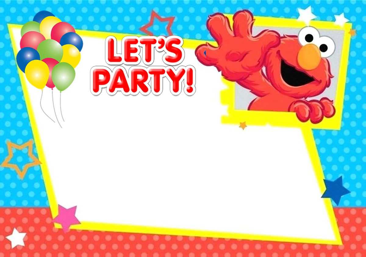 Elmo Invitations Template – Calep.midnightpig.co Regarding Elmo Birthday Card Template