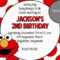 Elmo Invitations Template – Calep.midnightpig.co Within Elmo Birthday Card Template