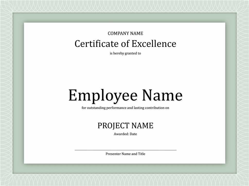 Employee Award Certificates – Dalep.midnightpig.co With Funny Certificates For Employees Templates