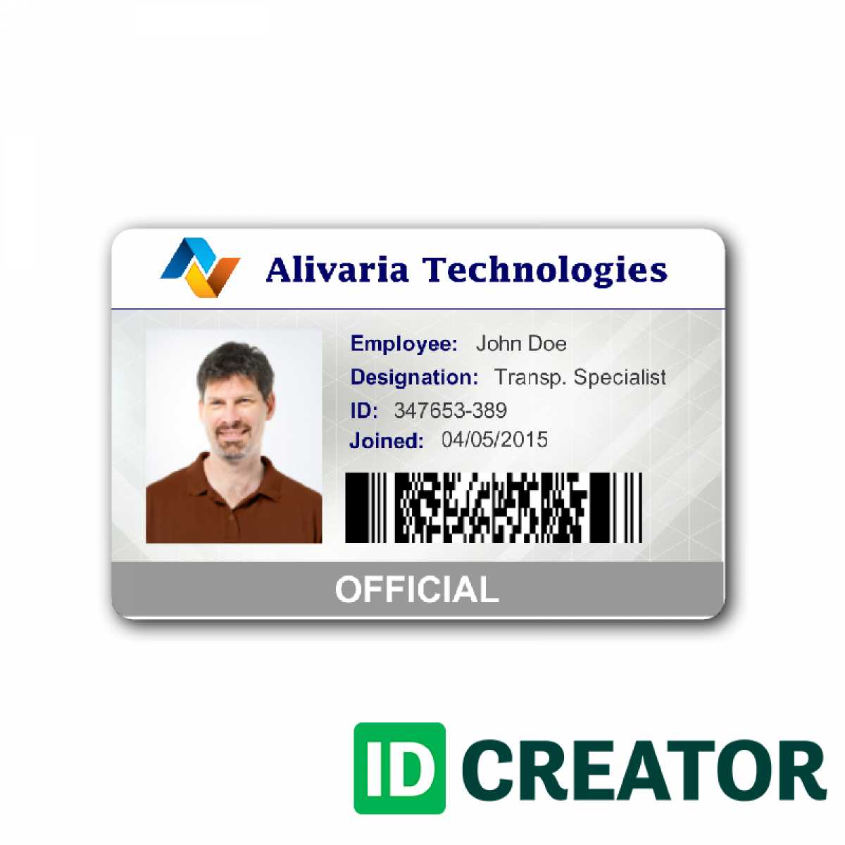 Employee Id Card Template Microsoft Word Free Download For Employee Card Template Word