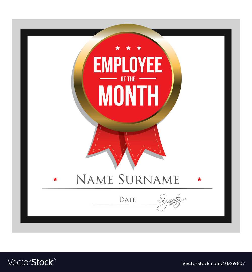 Employee Of The Month Certificate Template Inside Best Employee Award Certificate Templates