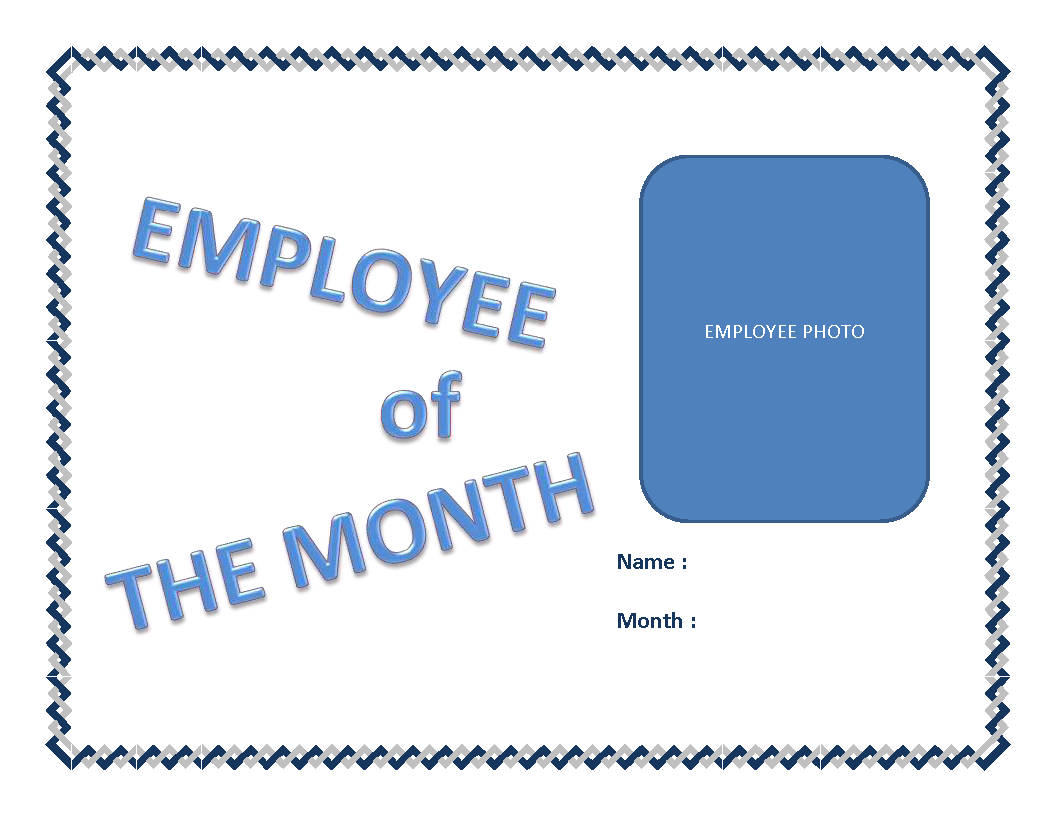 Employee Of The Month Certificate Template | Templates At Within Employee Of The Month Certificate Templates