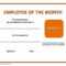 Employee Of The Month Template | E Commercewordpress Within Employee Of The Month Certificate Template With Picture