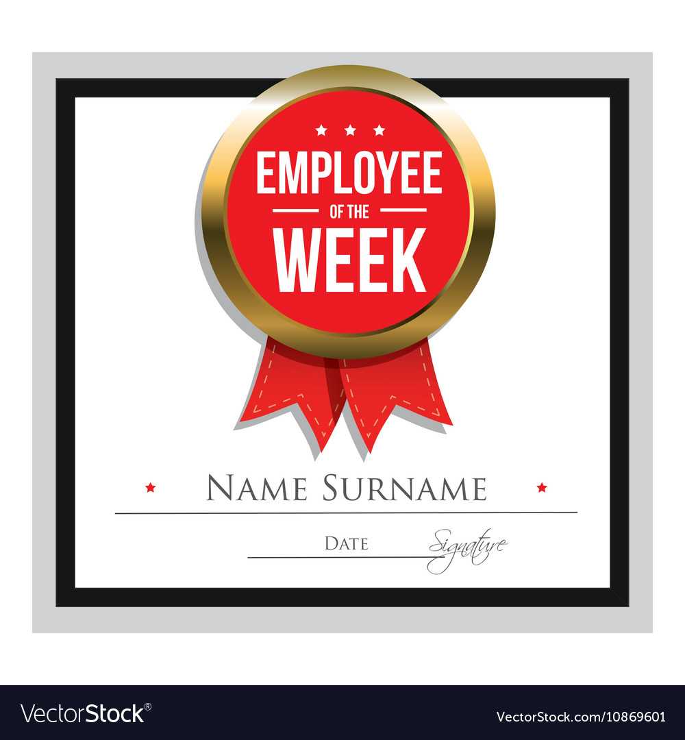 Employee Of The Week Certificate Template Within Star Of The Week Certificate Template