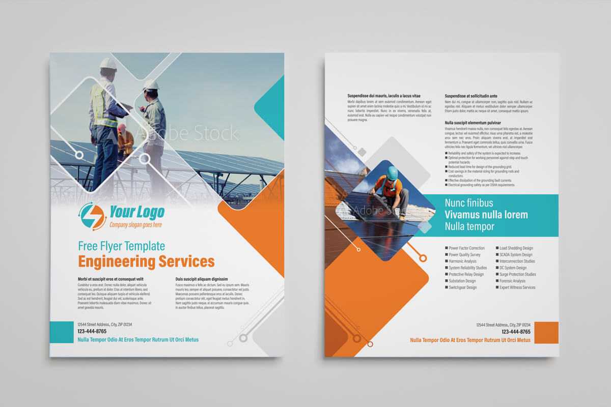 Engineering Brochure Design Templates Free Download - Veppe With Regard To Engineering Brochure Templates Free Download