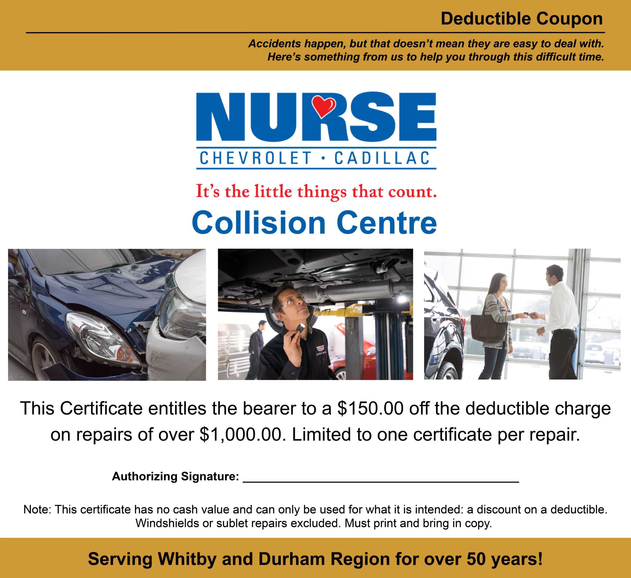 Exclusive Offers | Nurse Chevrolet Cadillac With This Certificate Entitles The Bearer To Template