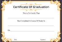 🥰free Certificate Template Of Graduation Download🥰 in Graduation Certificate Template Word