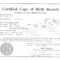 🥰free Printable Certificate Of Birth Sample Template🥰 Regarding Official Birth Certificate Template