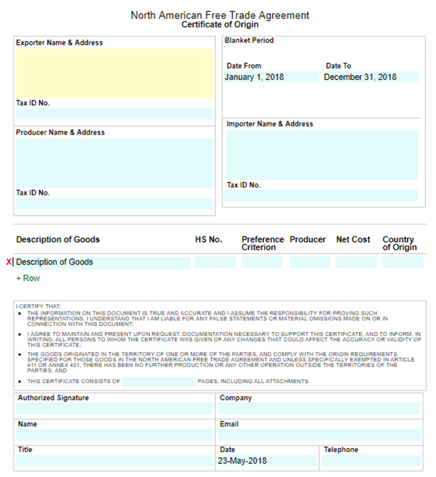 🥰free Printable Certificate Of Origin Form Template [Pdf Throughout Certificate Of Origin For A Vehicle Template