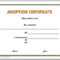Fake Adoption Papers – Dalep.midnightpig.co For Toy Adoption Certificate Template