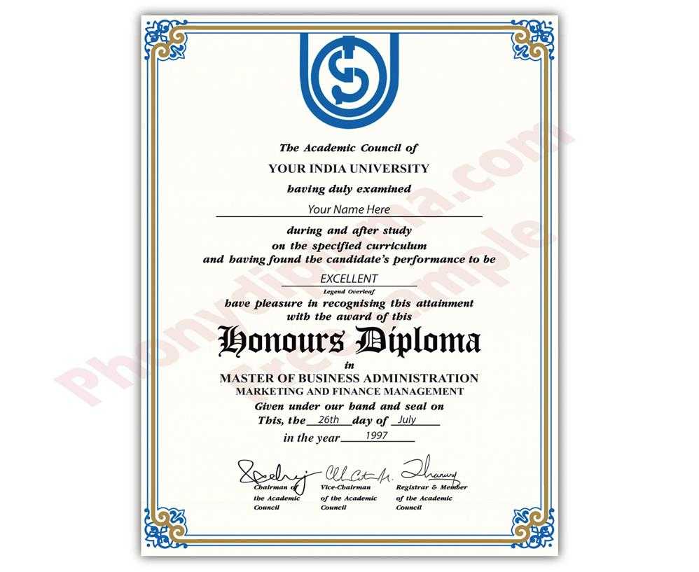 Fake Diploma From India University Intended For Fake Diploma Certificate Template