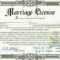 Fake Wedding License – Calep.midnightpig.co In Blank Marriage Certificate Template