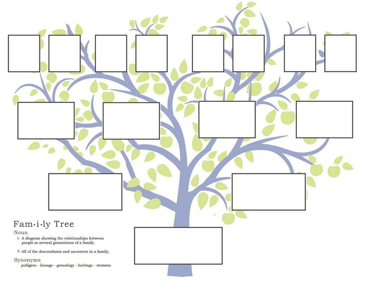 Family Tree Portrait Template – Calep.midnightpig.co Within Powerpoint Genealogy Template