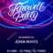 Farewell Party Hand Written Lettering. — Stock Vector Intended For Farewell Invitation Card Template