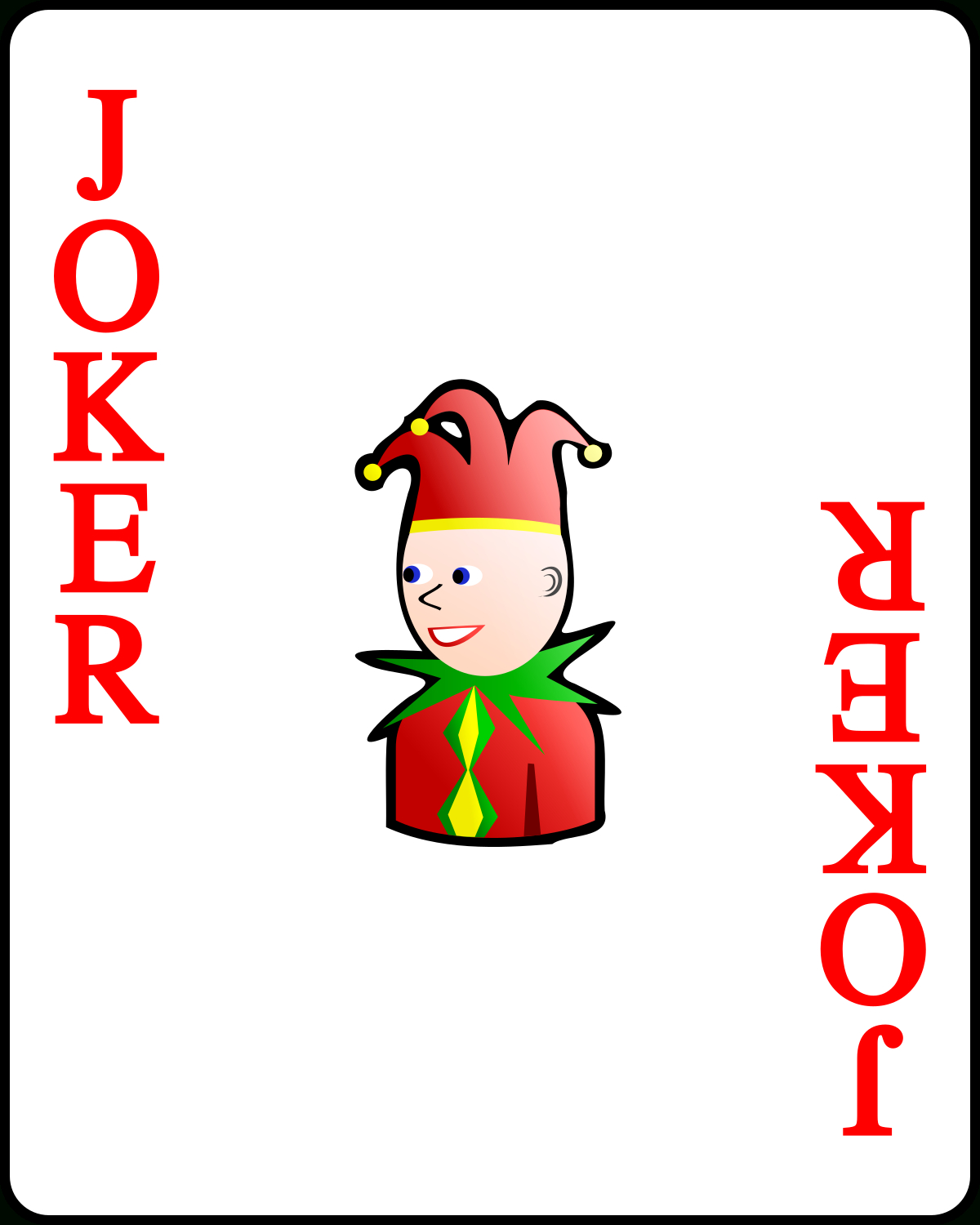 File:playing Card Red Joker.svg – Wikimedia Commons With Regard To Joker Card Template