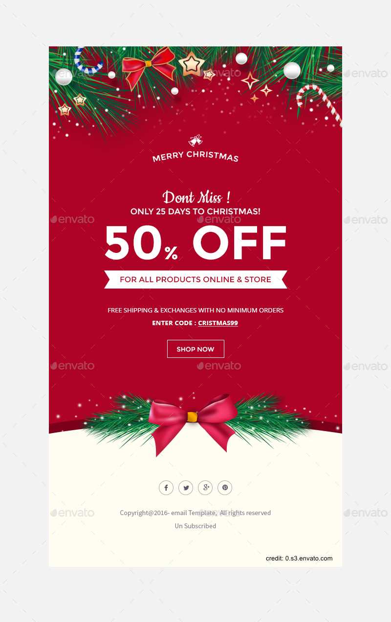 Finding The Right Holiday Greetings Email Template – Mailbird With Holiday Card Email Template