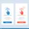 Finger, Gestures, Hand, Interface, Tap Blue And Red Download For Push Card Template
