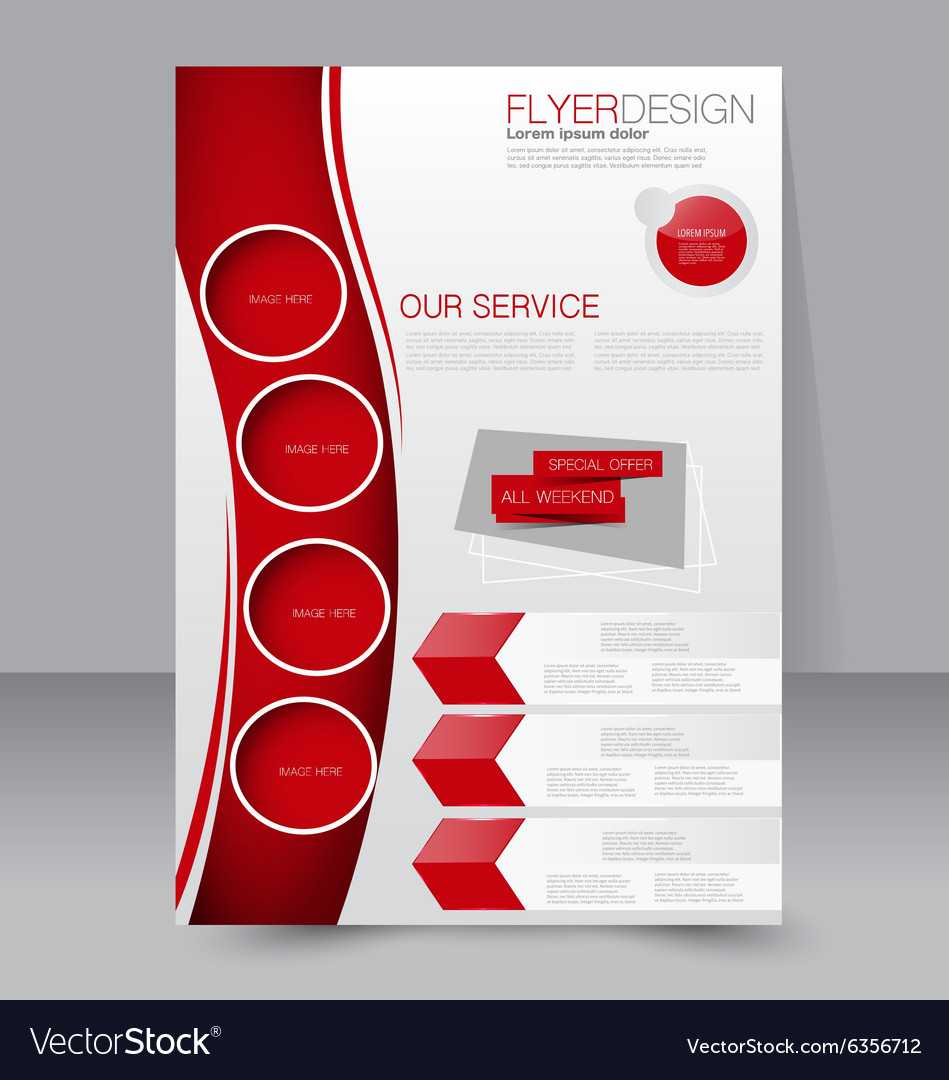 Flyer Template Business Brochure Editable A4 Regarding Free Brochure Template Downloads