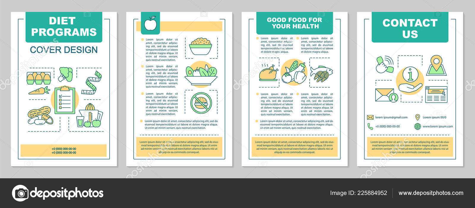 Food Magazine Layout Templates | Healthy Nutrition Brochure Regarding Nutrition Brochure Template