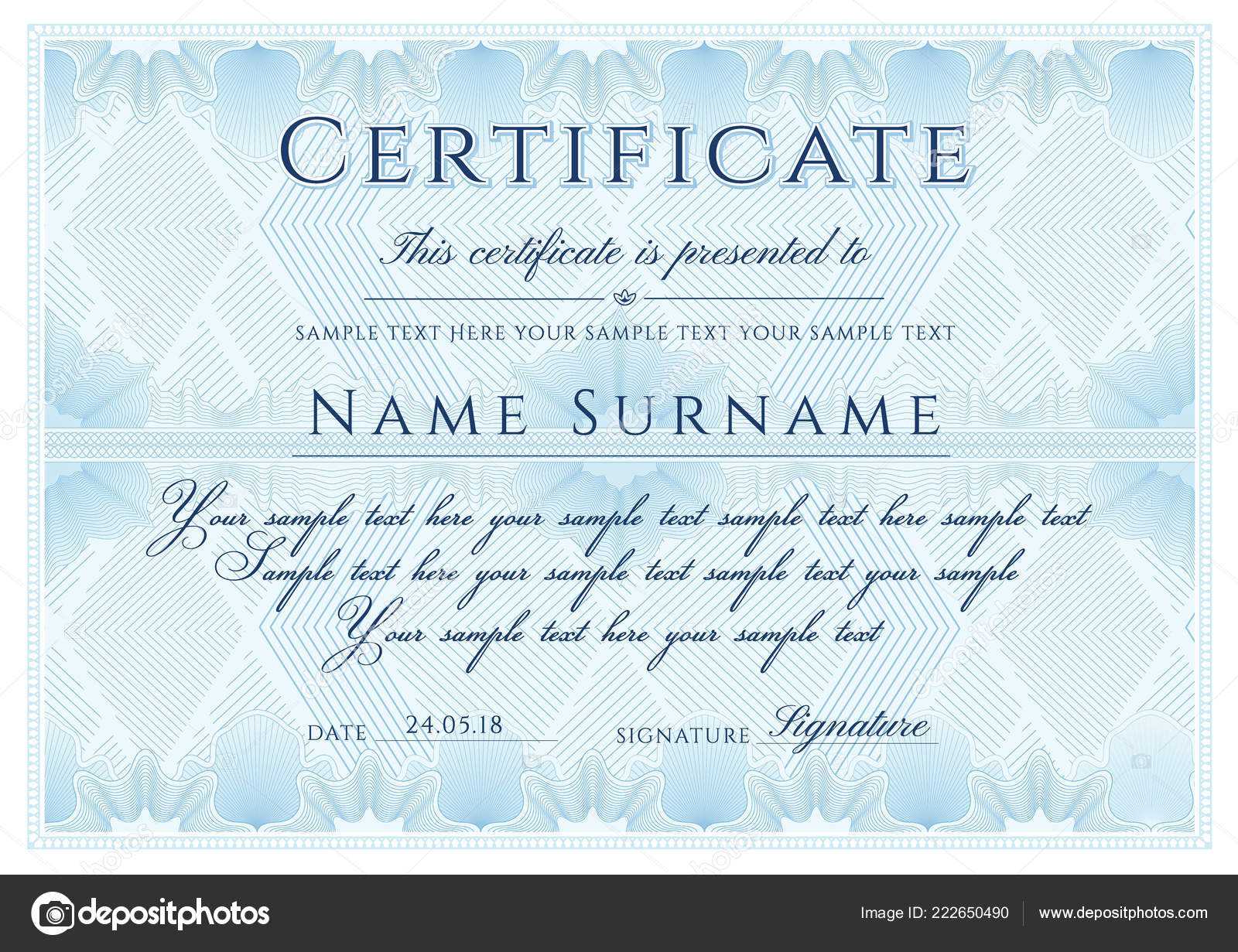 Formal Certificate Template | Certificate Template Formal Inside Formal Certificate Of Appreciation Template