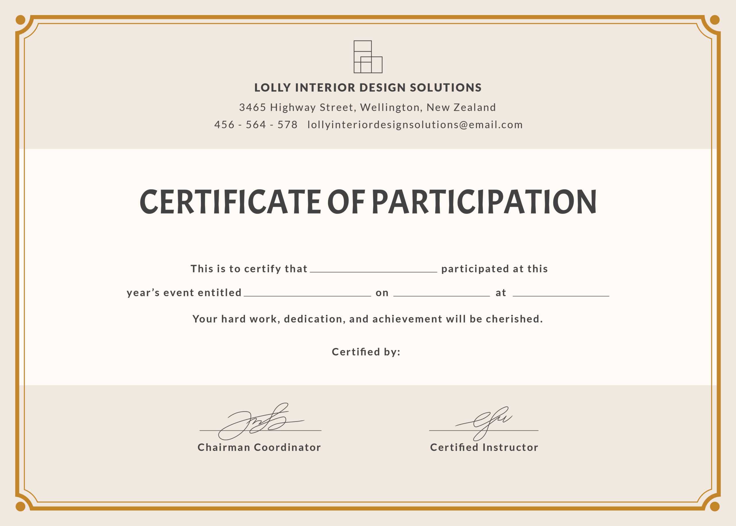 Format For Certificate Of Participation – Falep.midnightpig.co Pertaining To Certification Of Participation Free Template