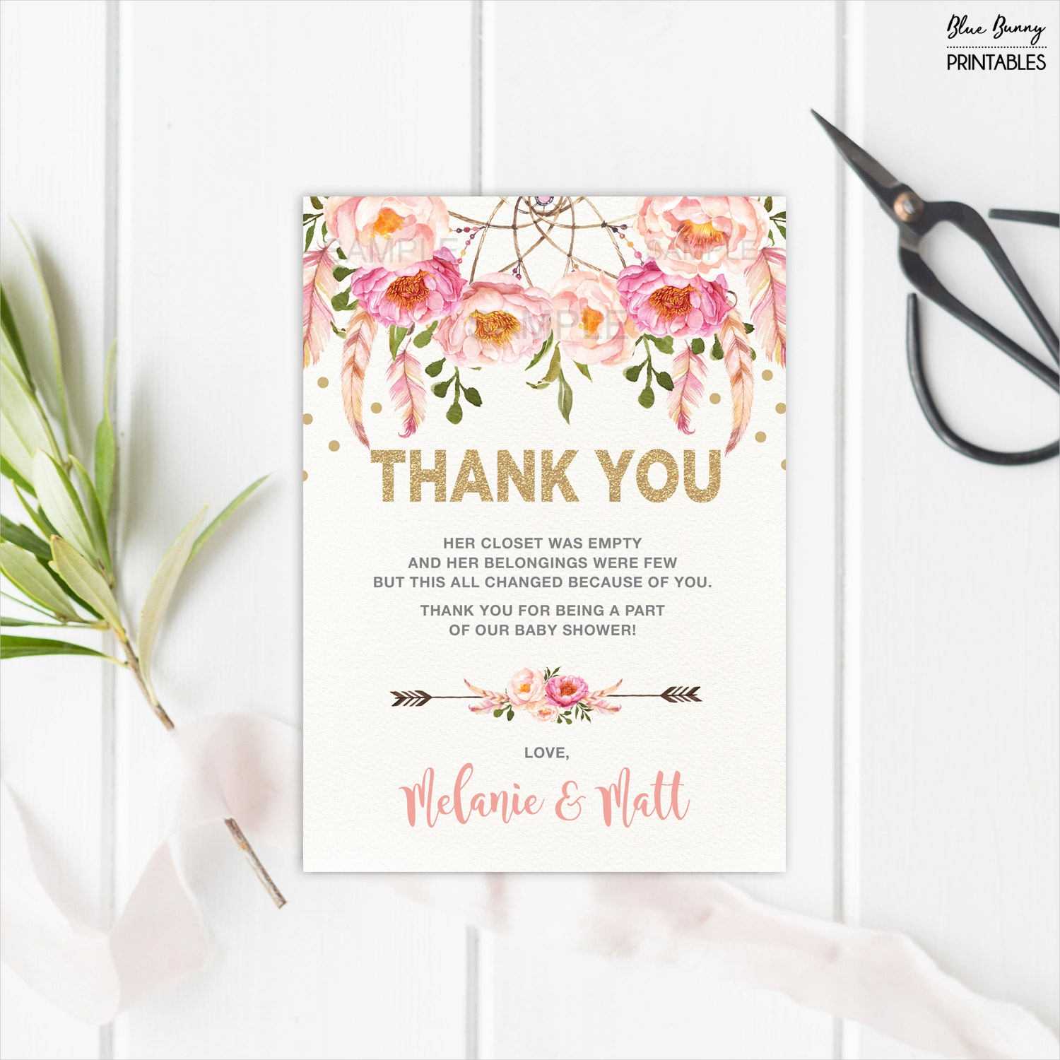 Free 14+ Baby Shower Thank You Cards In Psd | Ai | Eps Intended For Template For Baby Shower Thank You Cards