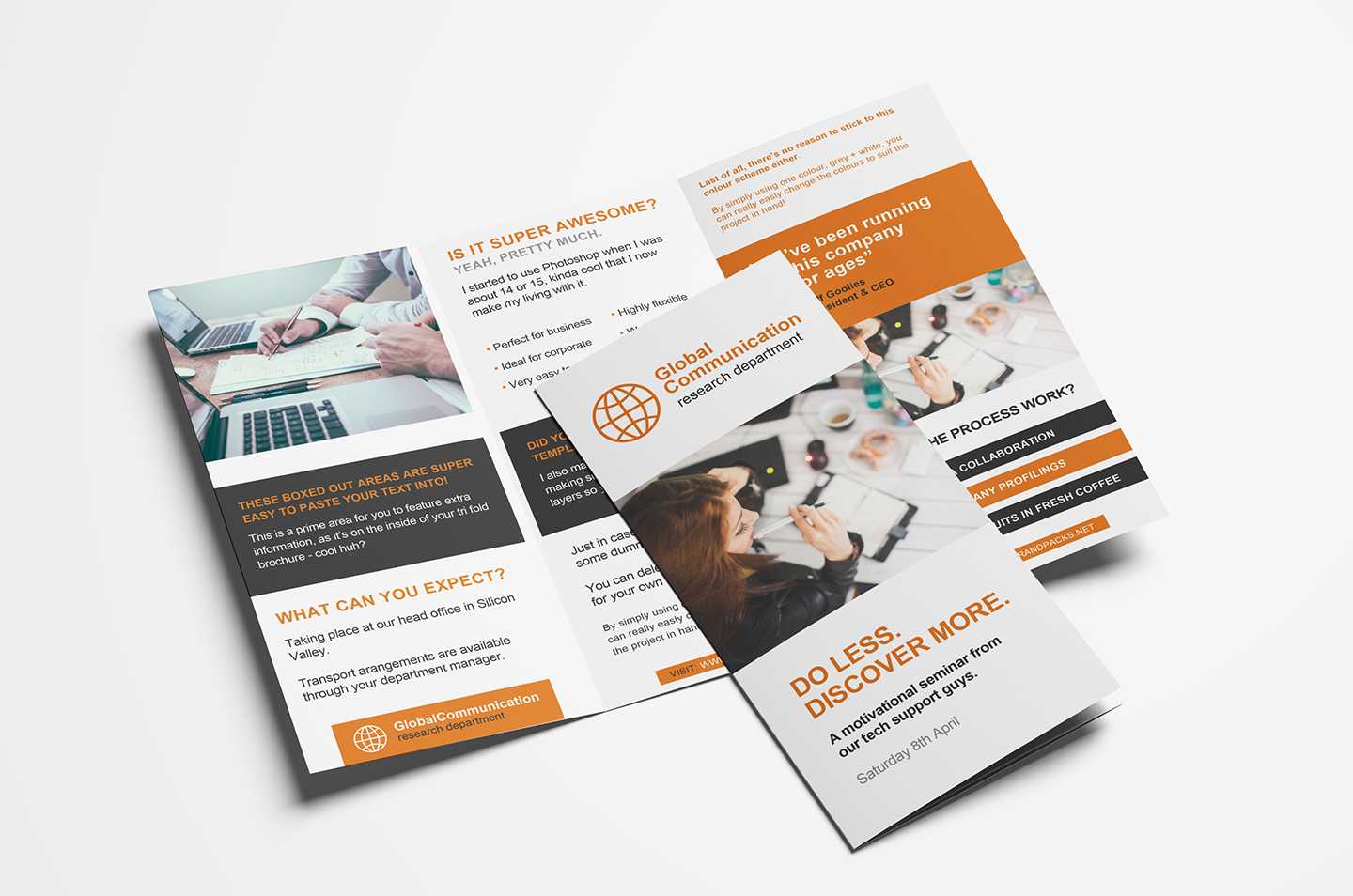 Free 3 Fold Brochure Template For Photoshop & Illustrator Within Illustrator Brochure Templates Free Download