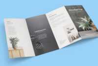 Free 4-Panel Quad-Fold Brochure Mockup Psd - Good Mockups within 4 Fold Brochure Template