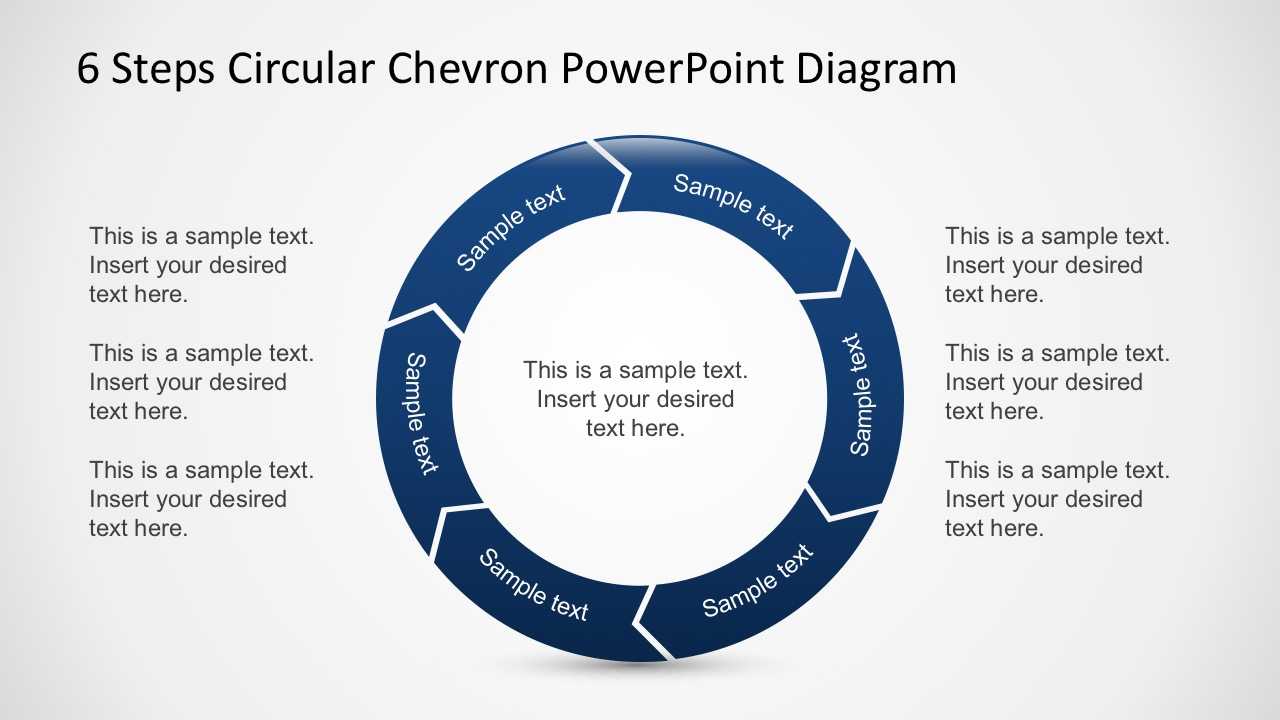 Free 6 Steps Circular Chevron Powerpoint Diagram Within Powerpoint Chevron Template