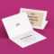 Free A7 Bi Fold Greeting / Invitation Card Mockup Psd Set With Regard To Card Folding Templates Free