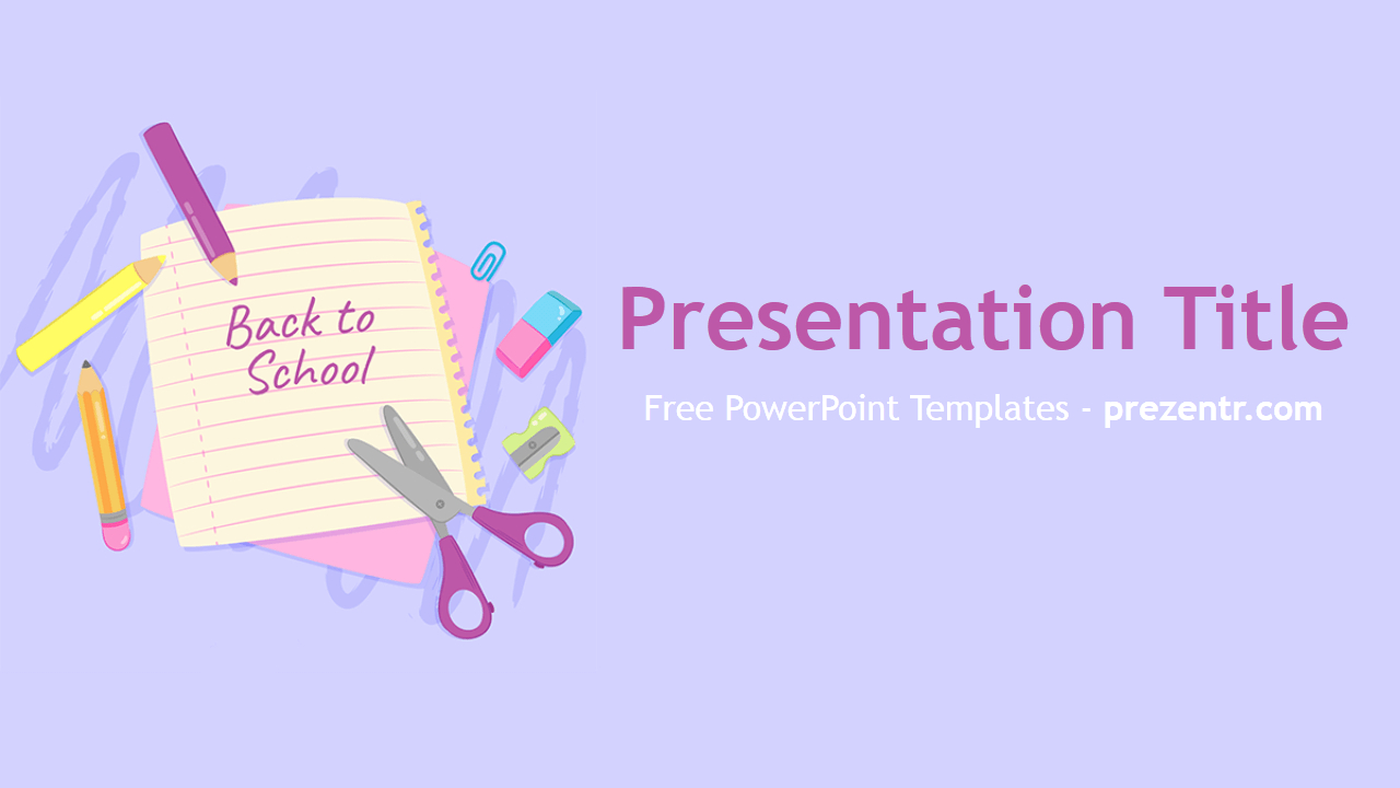 Free Back To School Powerpoint Template – Prezentr With Regard To Back To School Powerpoint Template