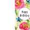 Free Birthday Card Printables – Dalep.midnightpig.co In Foldable Birthday Card Template
