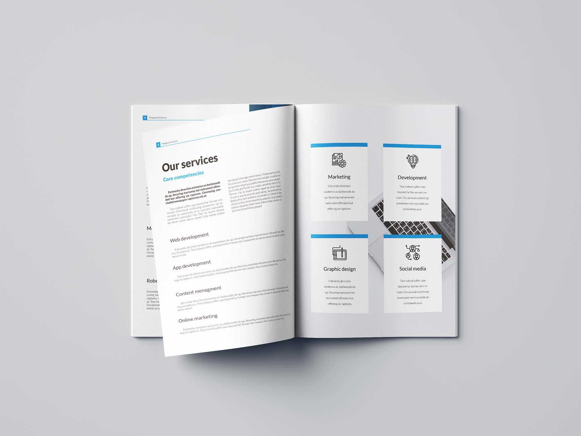 Free Business Proposal Template (Indesign) With Indesign Templates Free Download Brochure