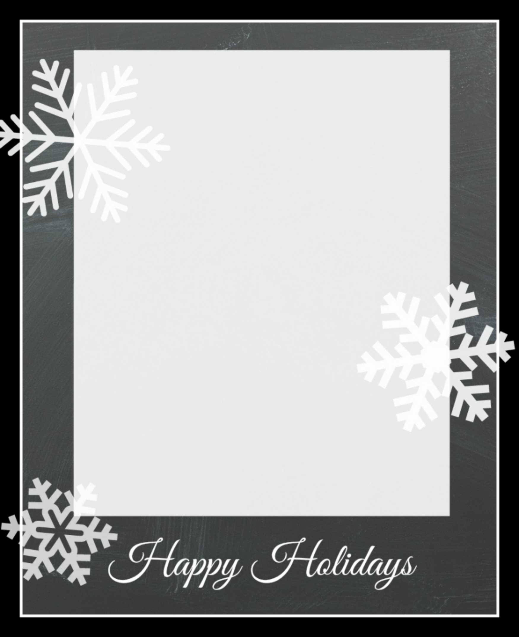 Free Christmas Card Template – Dalep.midnightpig.co Inside Free Holiday Photo Card Templates