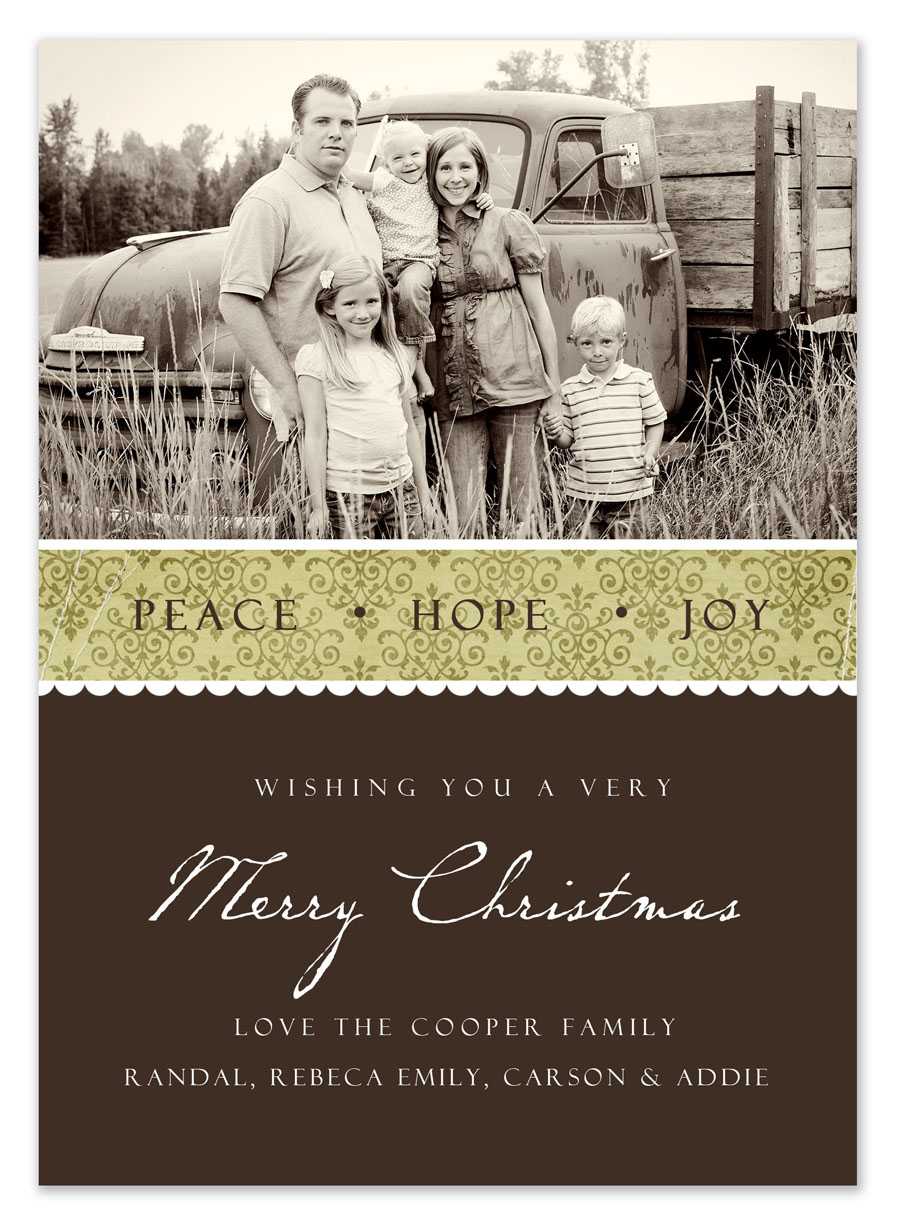 Free Christmas Card Templates Intended For Holiday Card Templates For Photographers