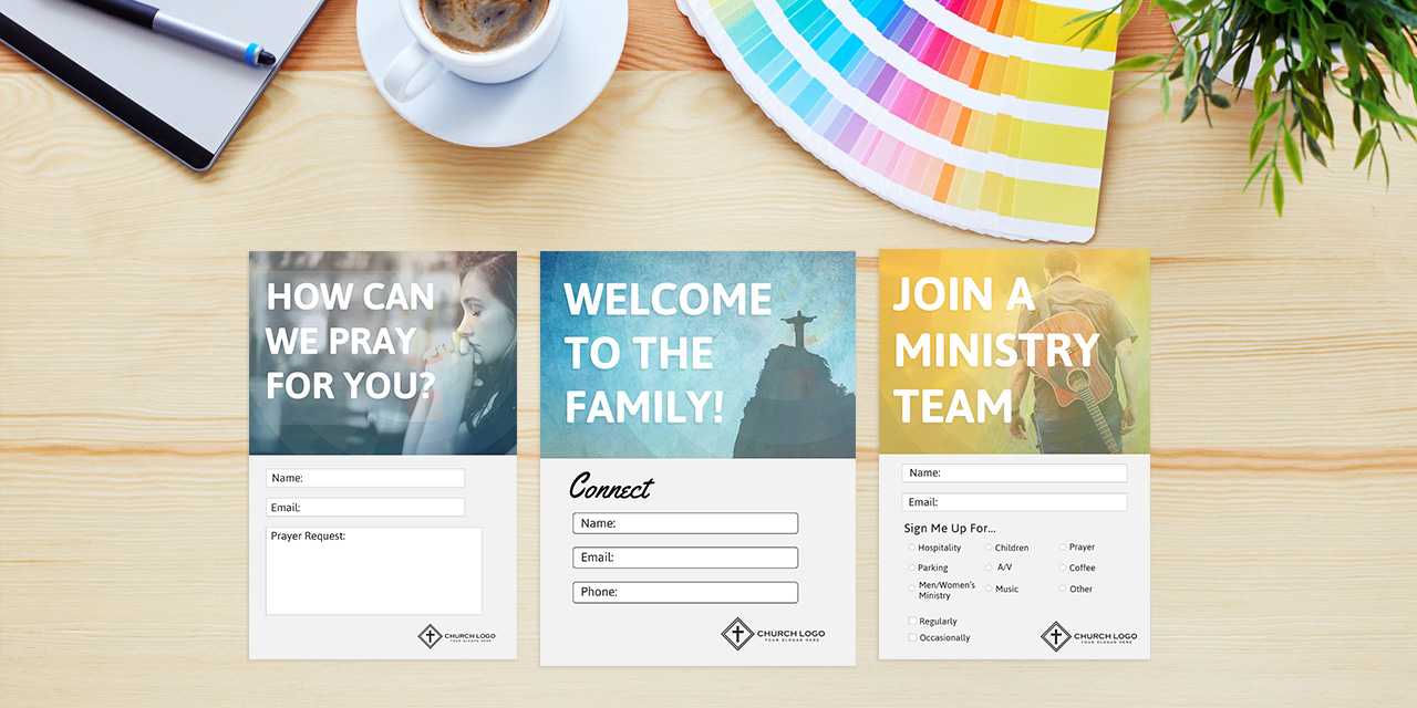 Free Church Connection Cards - Beautiful Psd Templates With Regard To Church Visitor Card Template Word