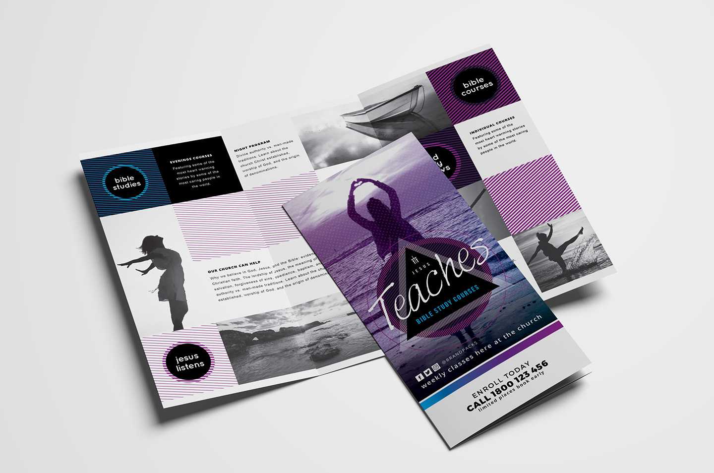 Free Church Templates – Photoshop Psd & Illustrator Ai For Adobe Illustrator Brochure Templates Free Download