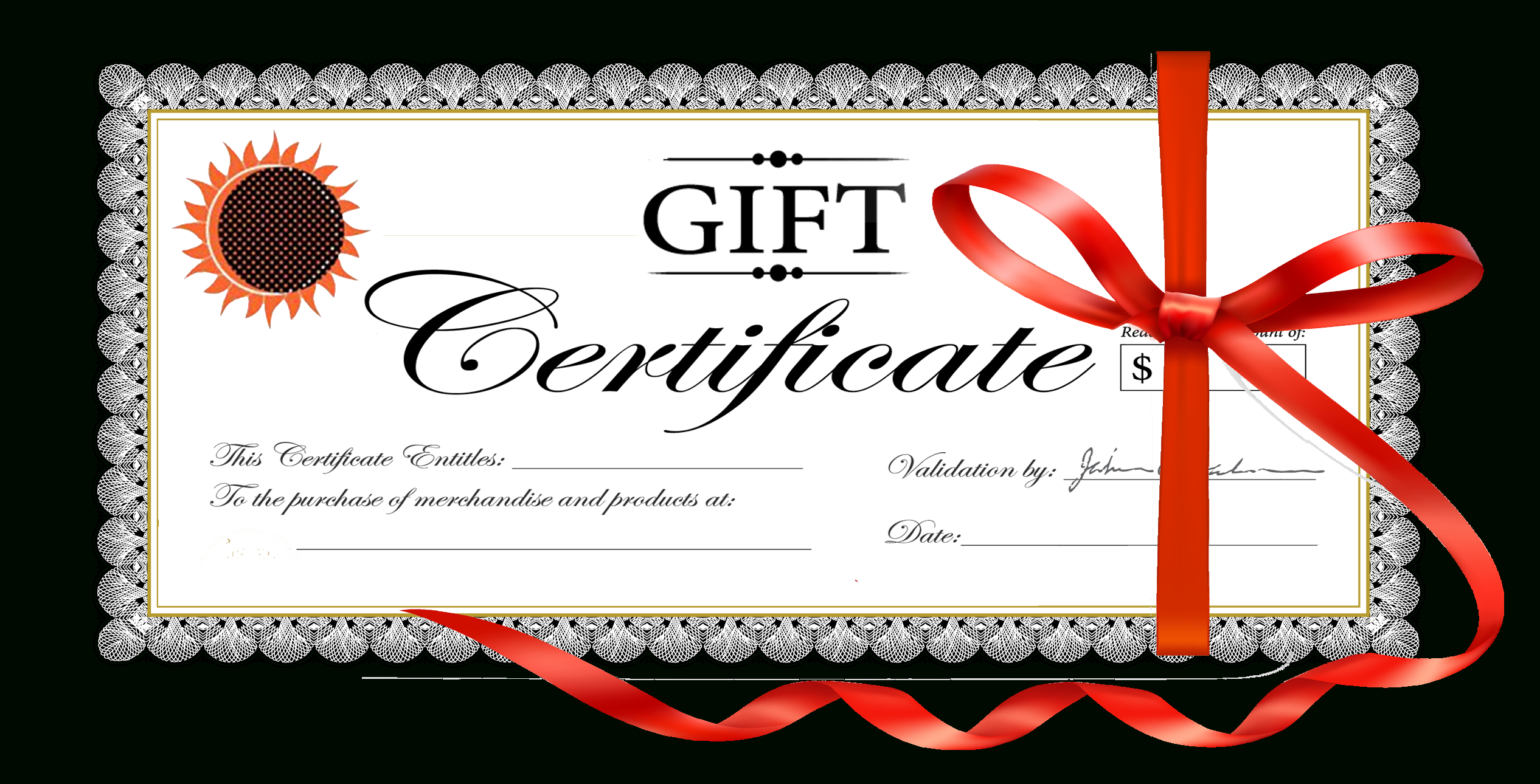 Free Clipart Gift Certificate Regarding Christmas Gift Certificate Template Free Download