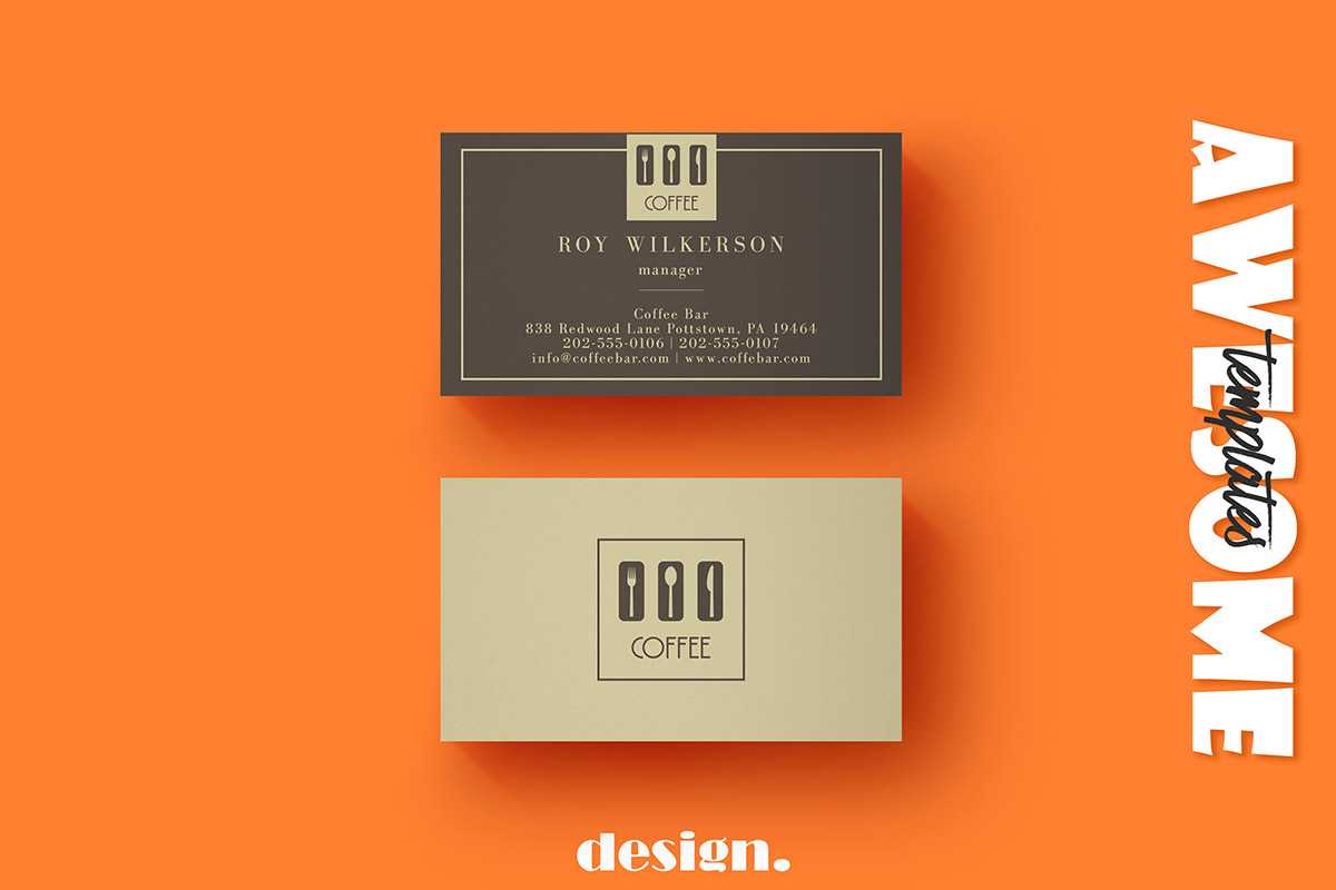 Free Coffee Business Card Template – Creativetacos Pertaining To Coffee Business Card Template Free
