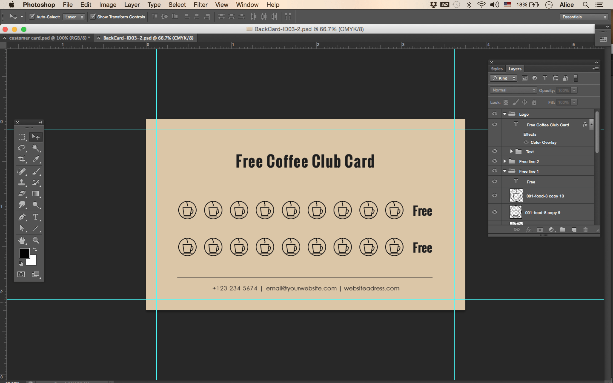 Free Coffee Club Card – Id03 For Customer Loyalty Card Template Free