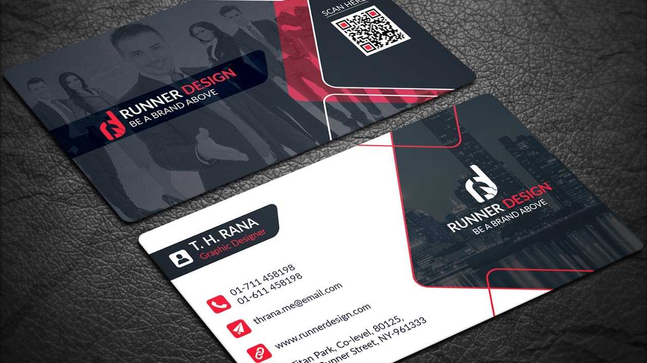 Free Corporate Business Card Photoshop Template Intended For Visiting Card Psd Template