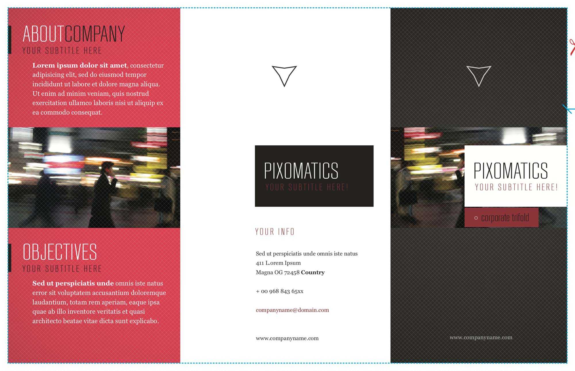 Free Corporate Tri Fold Brochure Template (Ai) For Tri Fold Brochure Template Illustrator