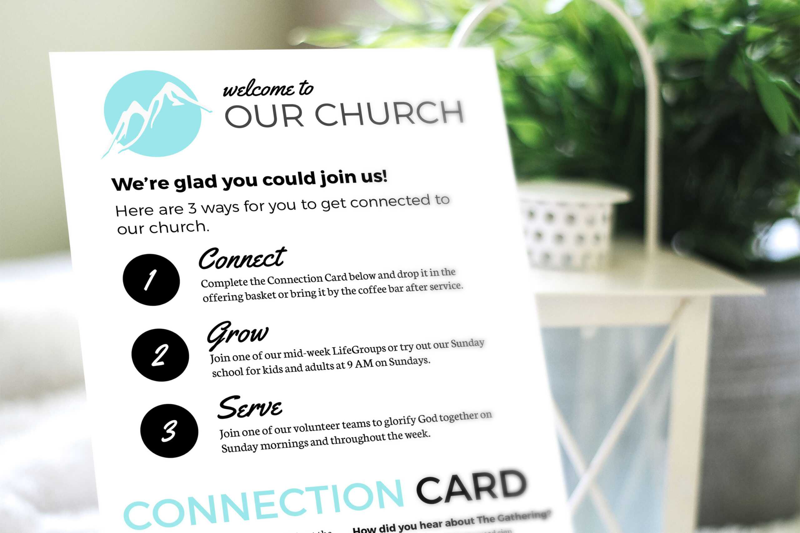 Free Design Template: Connection Card – Churchly Throughout Church Visitor Card Template Word