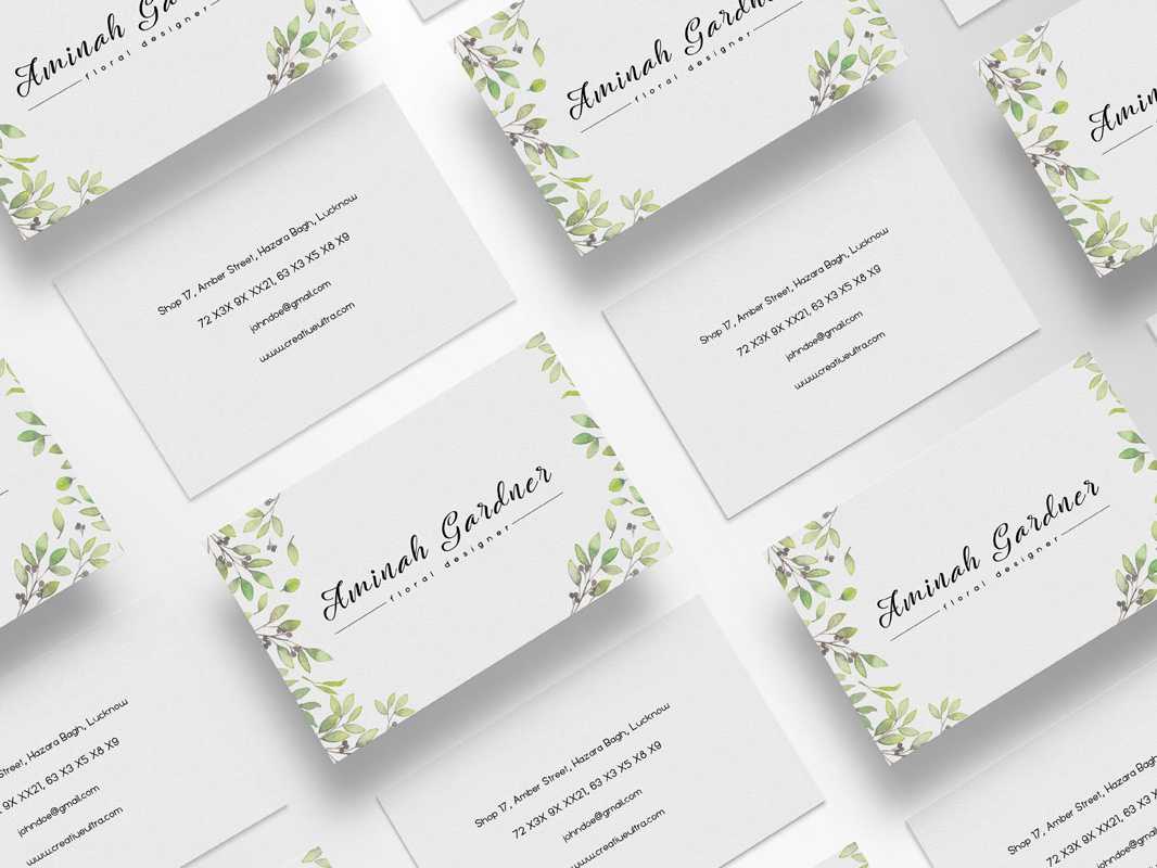 Free Floral Designer Business Card Templatecreativeultra Throughout Template For Cards To Print Free