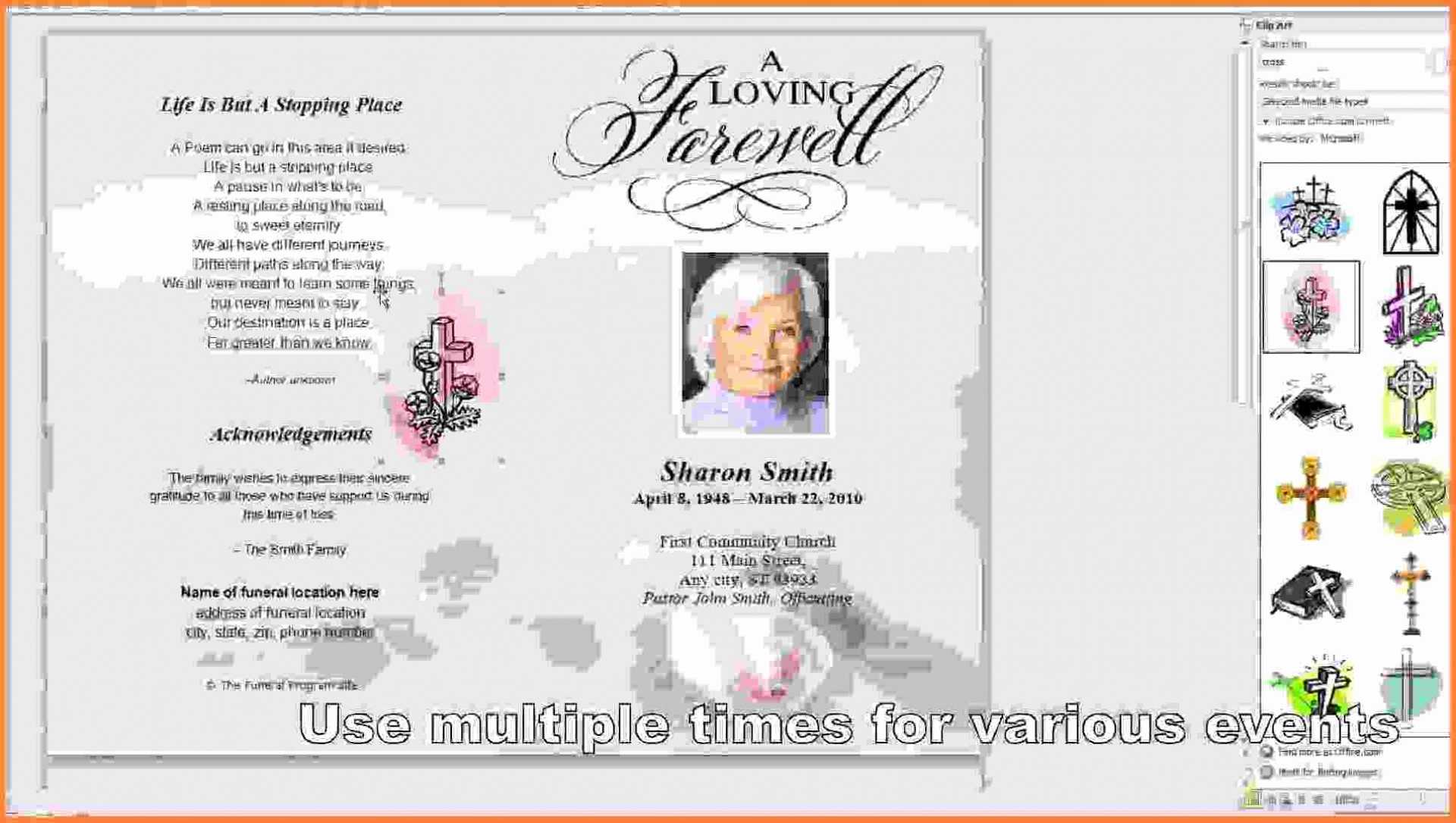 Free Funeral Cards – Calep.midnightpig.co For Memorial Cards For Funeral Template Free