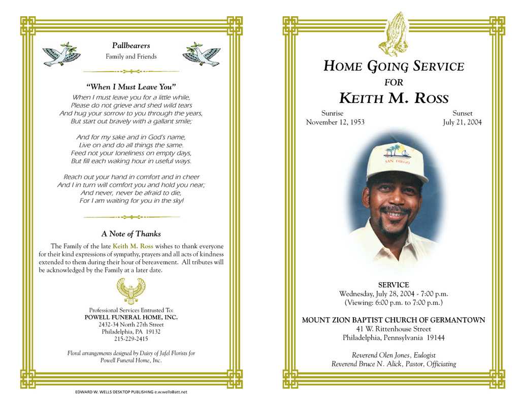 Free Funeral Invitation Template – Calep.midnightpig.co For Death Anniversary Cards Templates