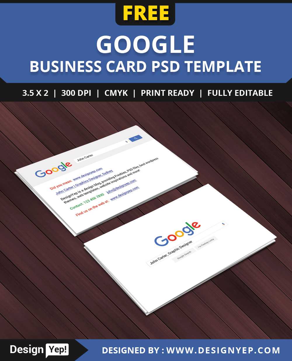Free Google Interface Business Card Psd Template On Behance Regarding Google Search Business Card Template
