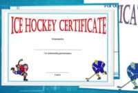 Free Hockey Certificate Templates For Download - Youtube regarding Hockey Certificate Templates