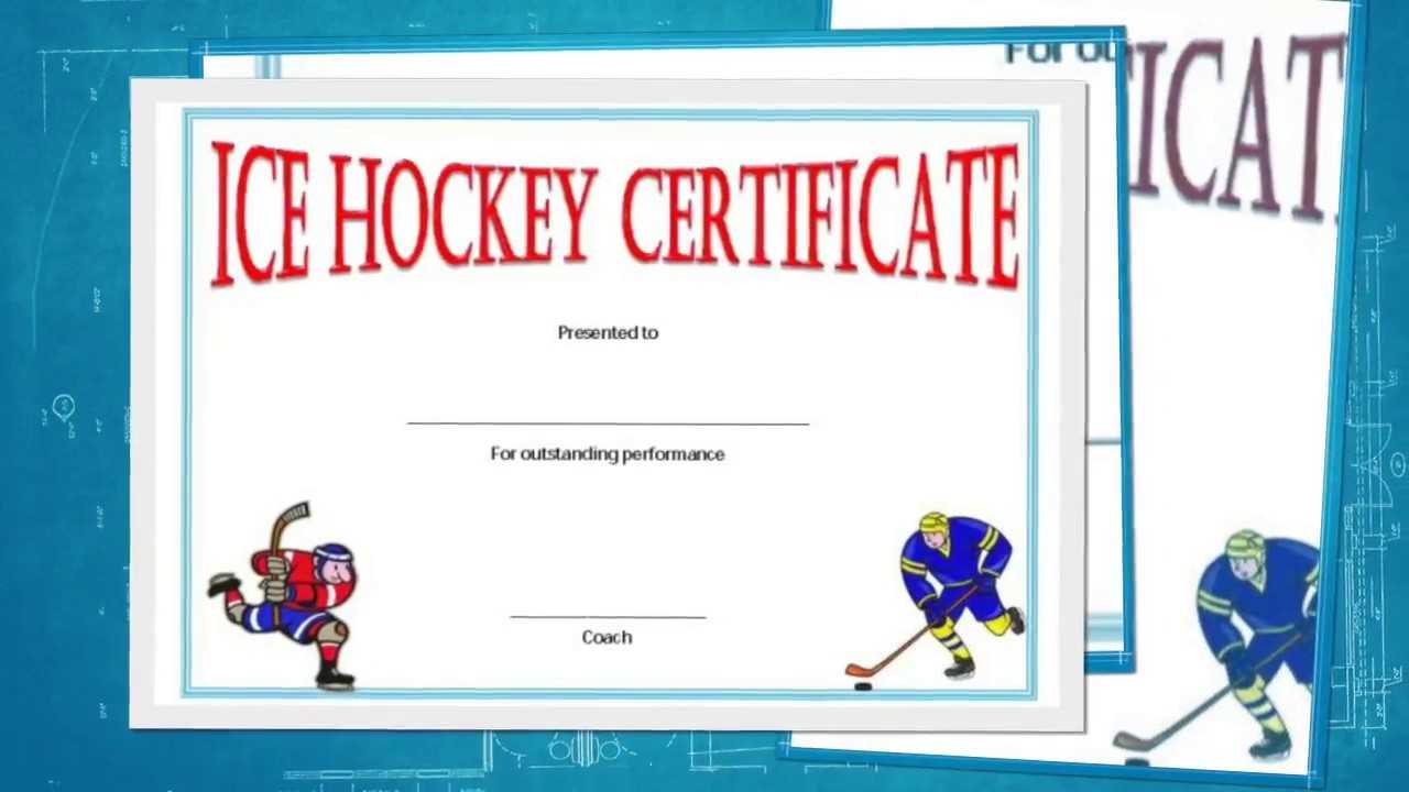 Free Hockey Certificate Templates For Download – Youtube Regarding Hockey Certificate Templates