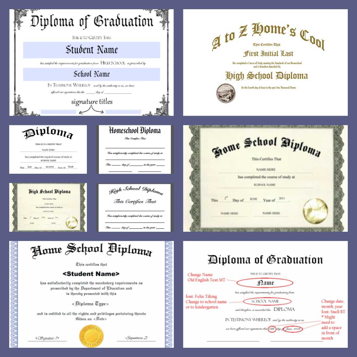 Free Homeschool Diploma Forms Online – A Magical Homeschool In Ged Certificate Template